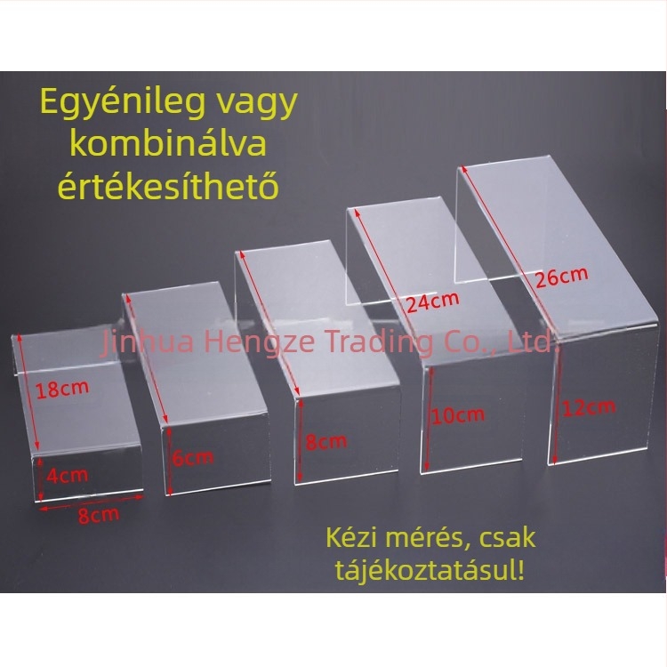 Akril átlátszó kijelző állvány cipő kijelző állvány kozmetikai ékszer állvány ötrétegű cipőtartó létra kijelző kellékek