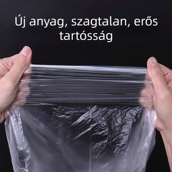 Kis szemeteszsákok, 1000 darab, vastagított, fehér, speciálisan hotelszobákba, átlátszó, vastagított műanyag szemeteszsákok, nagykereskedelem