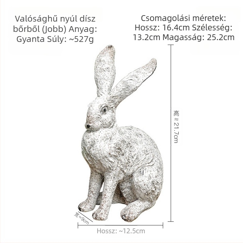 Amerikai vidéki antik antik lövöldözős kellékek kert udvar szimuláció gyapjú érzés hosszú fül nyúl dekoráció díszek