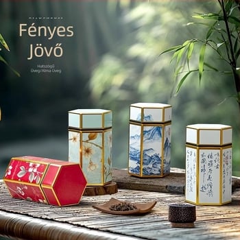 Új National Tide teásdobozok vasdobozok általános fekete tea zöld tea illatos tea 50g125g teacsomagolás üres dobozok gyártói