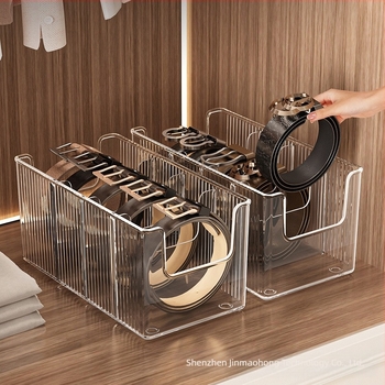 Övtároló doboz műtárgy háztartási osztott nyakkendő elrendezésű kijelző állvány asztali átlátszó férfi övtároló doboz