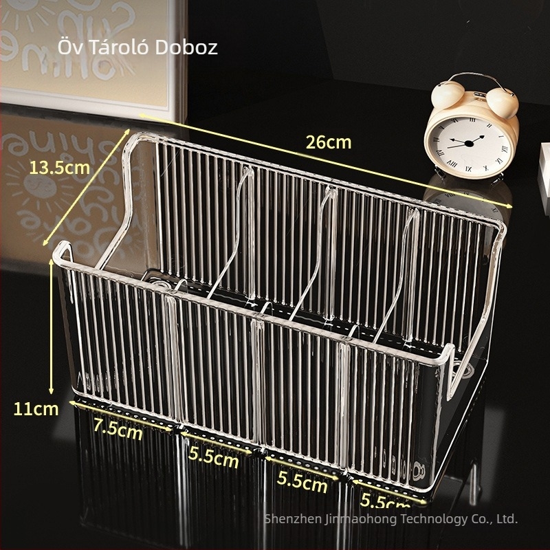 Övtároló doboz műtárgy háztartási osztott nyakkendő elrendezésű kijelző állvány asztali átlátszó férfi övtároló doboz