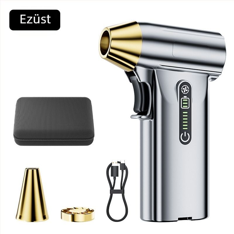 Útközbeni kézi turbóerő-ventilátor, nagy sebességű, kefe nélküli motor, nagy teljesítményű, járműre szerelhető kültéri poreltávolító és hajszárítós műtárgy