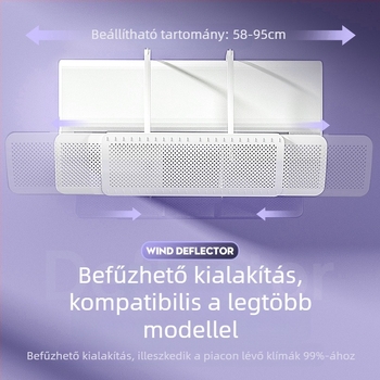 Légkondicionáló szélterelő, közvetlen fújás elleni védelem, hengeres függőleges légkondicionáló, függő légkondicionáló levegőkimenet szélterelő, műtermék bezárása