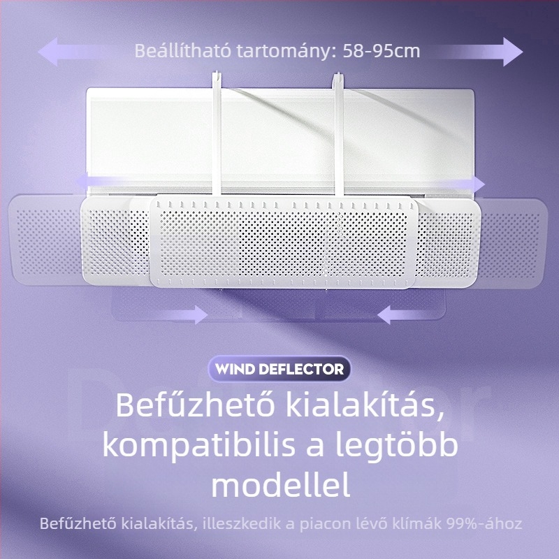 Légkondicionáló szélterelő, közvetlen fújás elleni védelem, hengeres függőleges légkondicionáló, függő légkondicionáló levegőkimenet szélterelő, műtermék bezárása