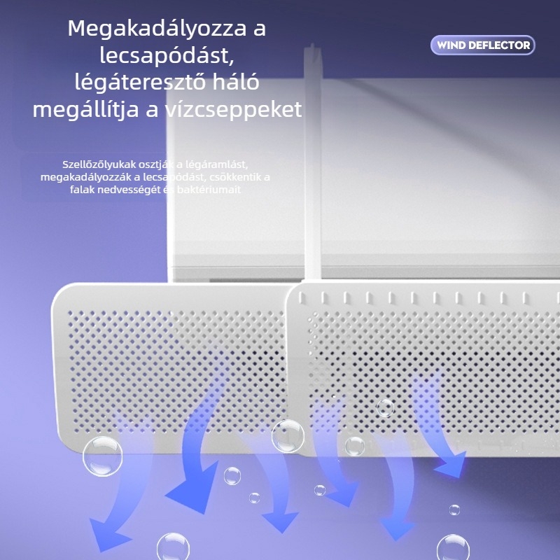 Légkondicionáló szélterelő, közvetlen fújás elleni védelem, hengeres függőleges légkondicionáló, függő légkondicionáló levegőkimenet szélterelő, műtermék bezárása