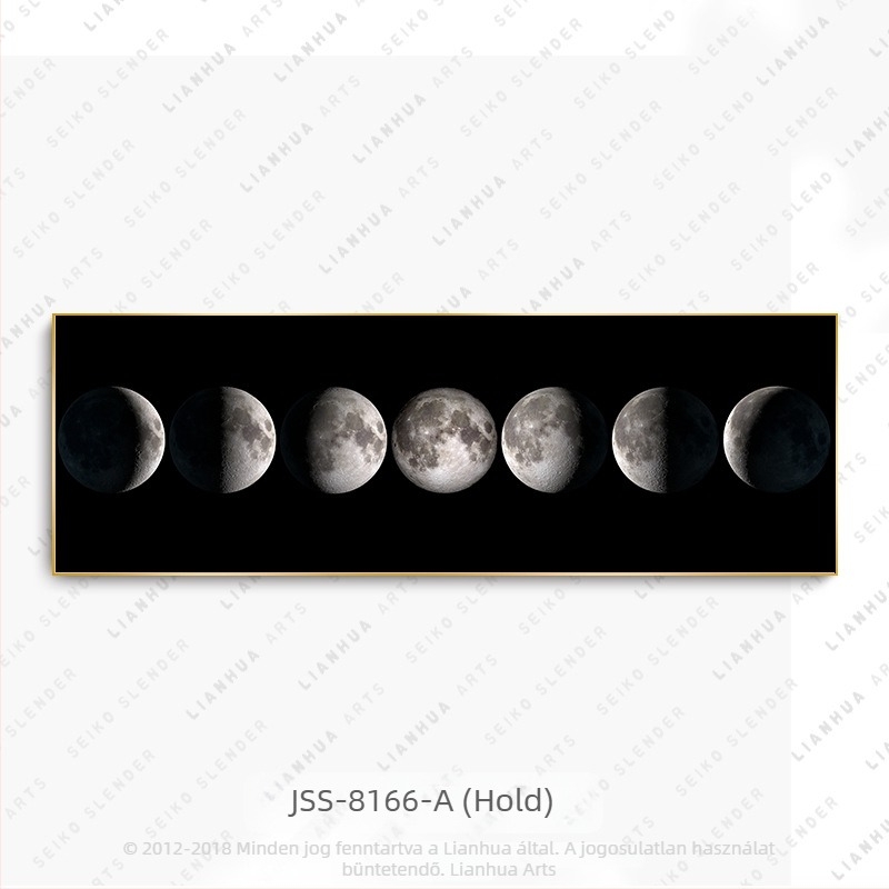 FORRÁS gyári falfestés díszfestés nappali skandináv függőfestmény fekete-fehér hold kristály porcelánfestmény hotelszoba ágyneműtartós festmény