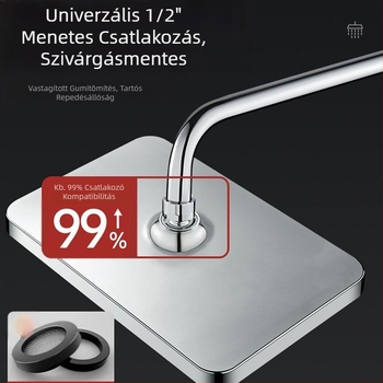 [Növelt felső permetezés] Nyomásos vízkivezető zuhanyfej Nagy felső permetezésű fürdőszobai fürdőzuhany virágok szárító zuhanyfej öltöny