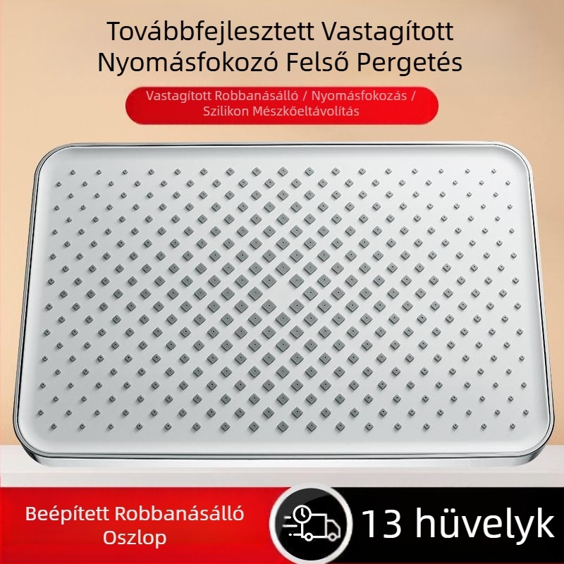 [Növelt felső permetezés] Nyomásos vízkivezető zuhanyfej Nagy felső permetezésű fürdőszobai fürdőzuhany virágok szárító zuhanyfej öltöny