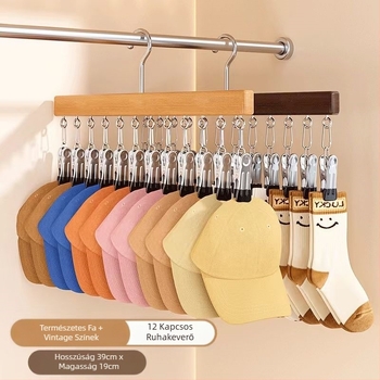 Gangbo fa fogas horog fehérnemű tároló multifunkcionális nedves és száraz pelyhesítő ruhásszekrény fogas otthoni műtárgy