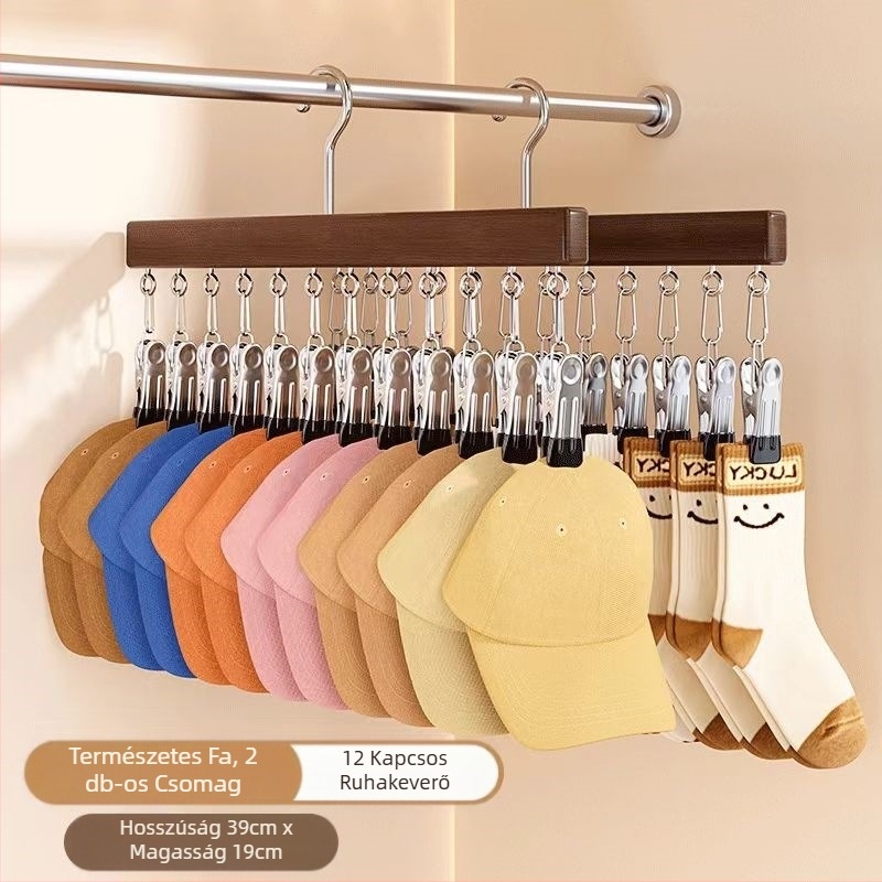 Gangbo fa fogas horog fehérnemű tároló multifunkcionális nedves és száraz pelyhesítő ruhásszekrény fogas otthoni műtárgy