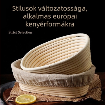 Indonéz rattan kézzel szőtt kenyérsütő kosár, kerek, ovális, háromszög alakú, tésztakosár, sütőkosár, többféle specifikációjú, amerikai rattan szövés