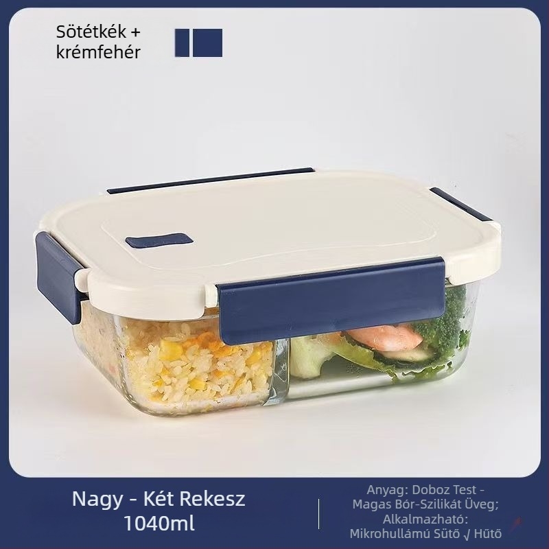 Irodai dolgozók ebéddoboza mikrohullámú sütővel melegíthető étel hűtőszekrény speciális nagy kapacitású gyümölcs ebéddoboz lezárt hőmegőrzés hőállóság
