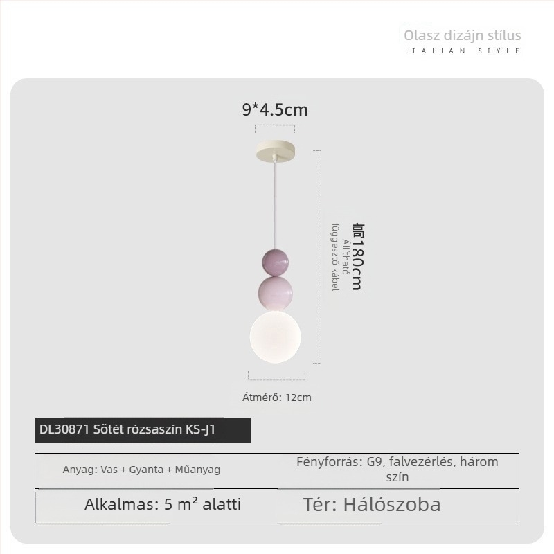 Modern minimalista UFO éttermi csillár Kreatív személyiség krémszínű hálószoba éjjeliszekrény kis csillár gyerekszoba dolgozószoba lámpa