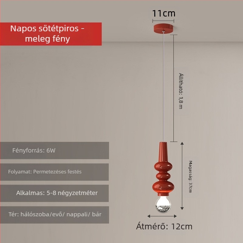 Modern minimalista UFO éttermi csillár Kreatív személyiség krémszínű hálószoba éjjeliszekrény kis csillár gyerekszoba dolgozószoba lámpa
