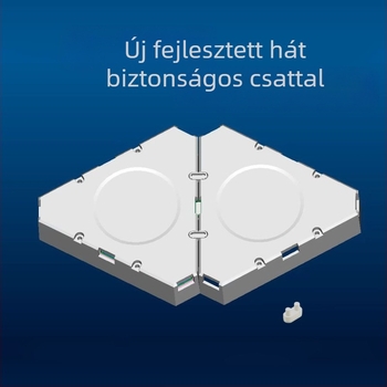 Háromszög kvantumlámpa e-sport intelligens hangszedő lámpa háromszög alakú furcsa fénytábla RGB játék barkácsolás illesztés LED