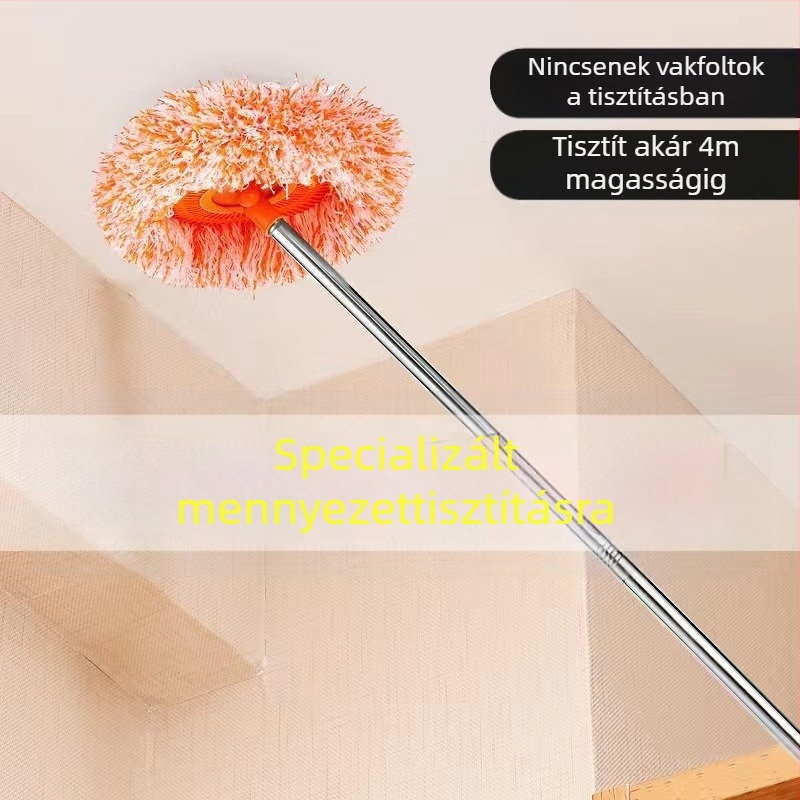 Napraforgó mop háztartási porseprő mennyezeti napraforgó mop toldás teleszkópos rúd por eltávolító poroló gyártók
