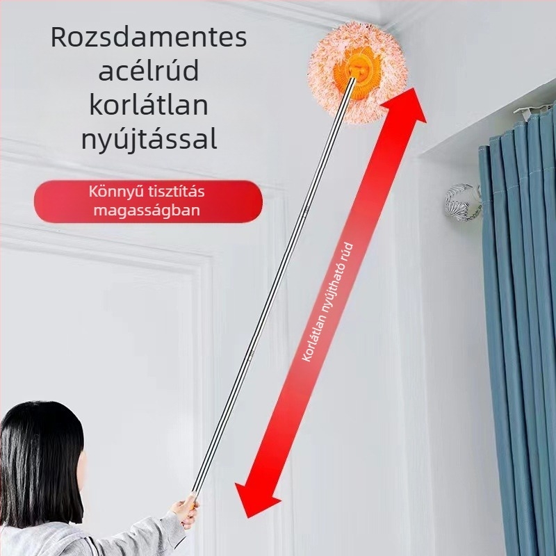 Napraforgó mop háztartási porseprő mennyezeti napraforgó mop toldás teleszkópos rúd por eltávolító poroló gyártók