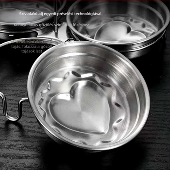 304 rozsdamentes acél tojásgőzölő tojásgőzölő forma háztartási buggyantott tojás eszköz főtt tojásforma szerelem tojásfőző