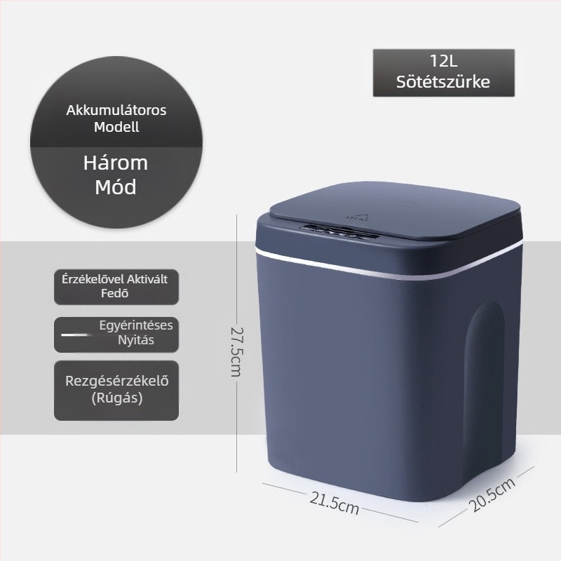 Új intelligens szemetes fürdőszobai érzékelővel vízálló szemetes műanyag kreatív intelligens otthoni szemetes nagykereskedelem