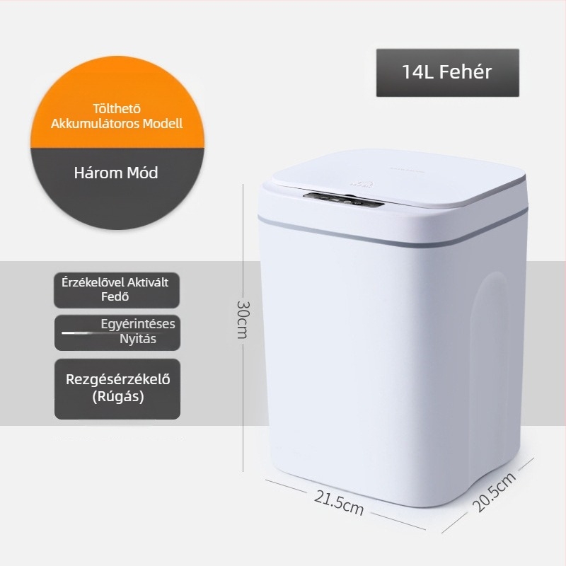 Új intelligens szemetes fürdőszobai érzékelővel vízálló szemetes műanyag kreatív intelligens otthoni szemetes nagykereskedelem