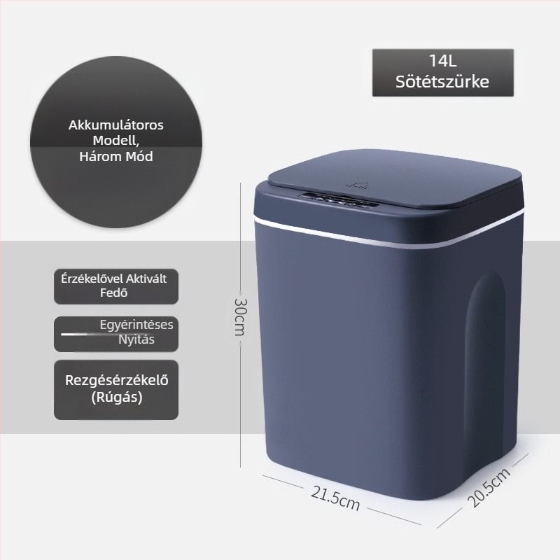 Új intelligens szemetes fürdőszobai érzékelővel vízálló szemetes műanyag kreatív intelligens otthoni szemetes nagykereskedelem