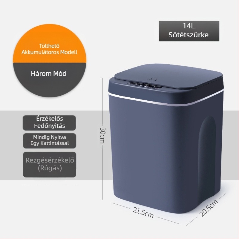 Új intelligens szemetes fürdőszobai érzékelővel vízálló szemetes műanyag kreatív intelligens otthoni szemetes nagykereskedelem