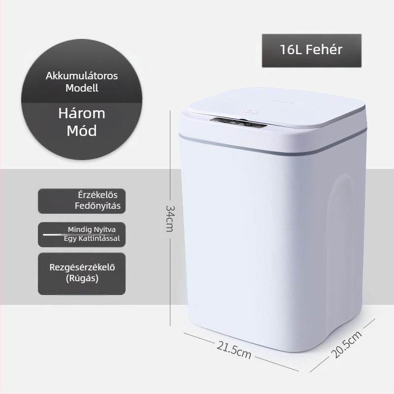 Új intelligens szemetes fürdőszobai érzékelővel vízálló szemetes műanyag kreatív intelligens otthoni szemetes nagykereskedelem