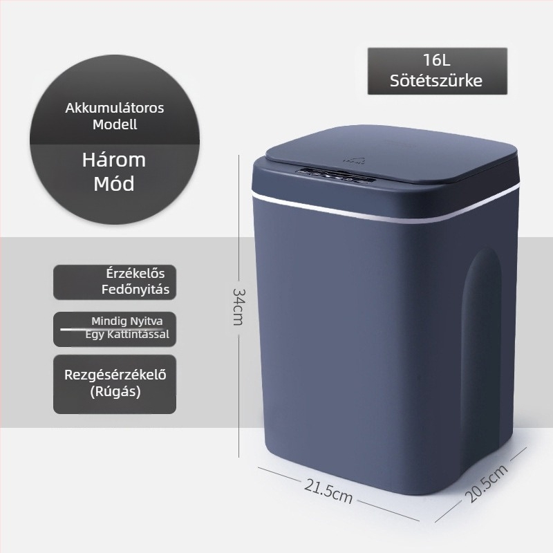 Új intelligens szemetes fürdőszobai érzékelővel vízálló szemetes műanyag kreatív intelligens otthoni szemetes nagykereskedelem