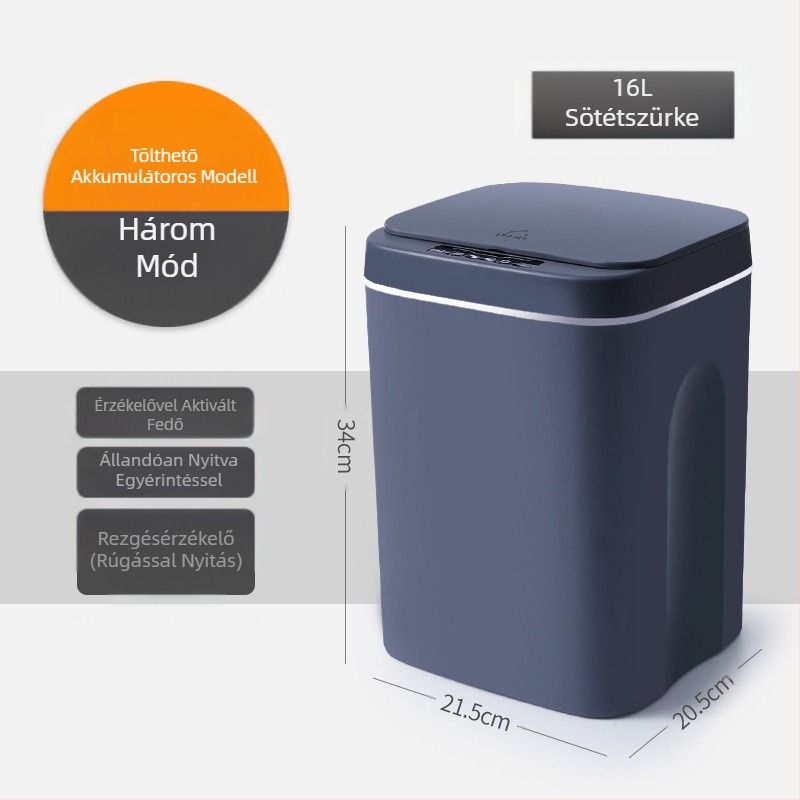 Új intelligens szemetes fürdőszobai érzékelővel vízálló szemetes műanyag kreatív intelligens otthoni szemetes nagykereskedelem