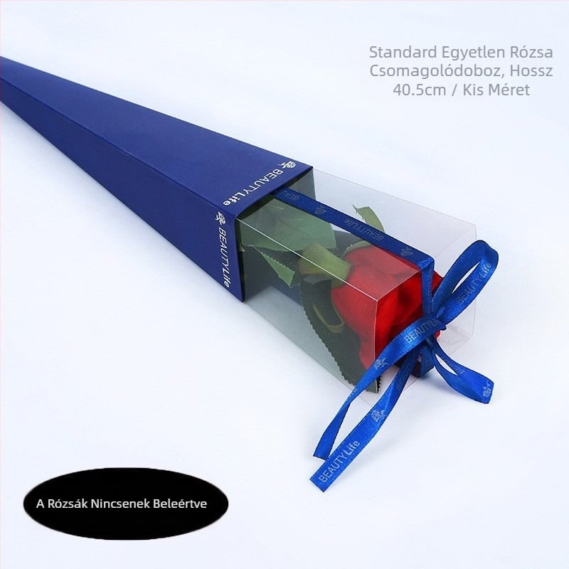 PVC összecsukható virágos ajándékdoboz, egyetlen csokor csomagolódoboz, export örök virágdoboz, barkácsolás, rózsa, egyetlen virágdoboz, nagykereskedelem