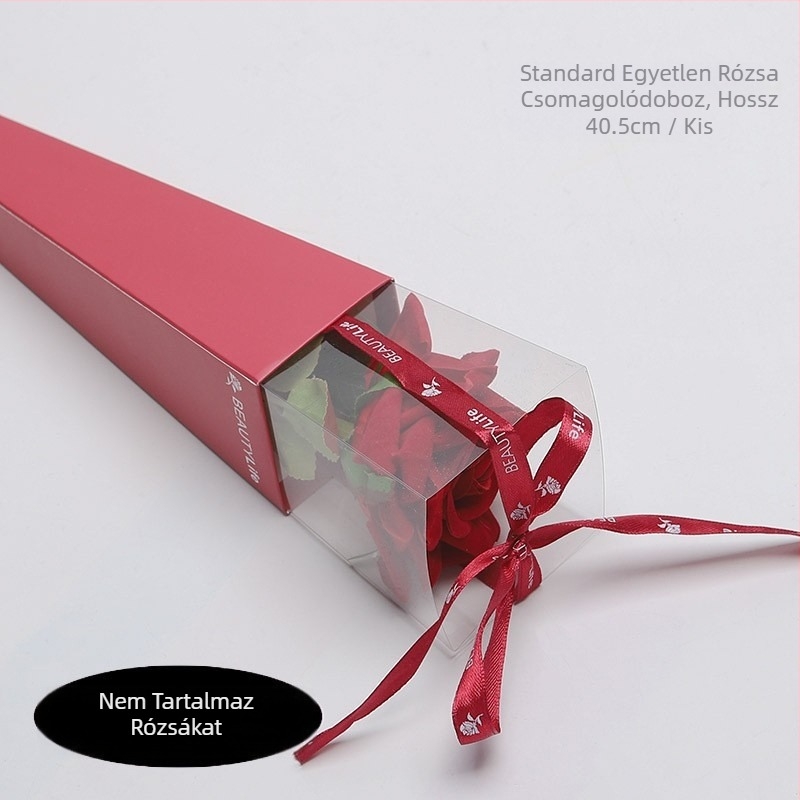 PVC összecsukható virágos ajándékdoboz, egyetlen csokor csomagolódoboz, export örök virágdoboz, barkácsolás, rózsa, egyetlen virágdoboz, nagykereskedelem