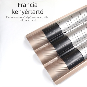 Francia kenyértartó francia bagett bagett 4 egyenletes 3 egyenletes francia bagett bagett sütőlap forma tapadásmentes tésztasütő forma