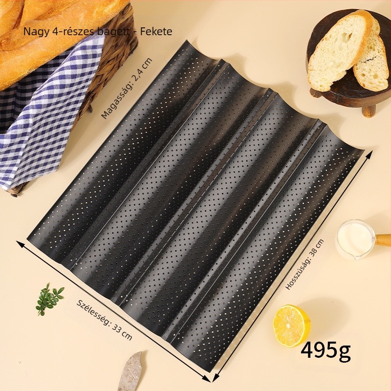 Francia kenyértartó francia bagett bagett 4 egyenletes 3 egyenletes francia bagett bagett sütőlap forma tapadásmentes tésztasütő forma