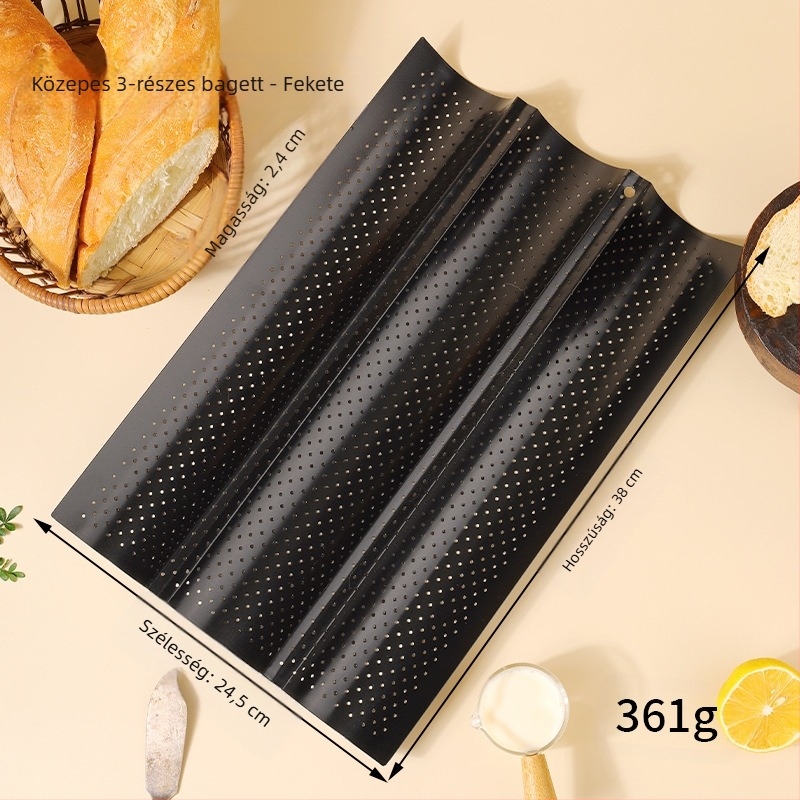 Francia kenyértartó francia bagett bagett 4 egyenletes 3 egyenletes francia bagett bagett sütőlap forma tapadásmentes tésztasütő forma