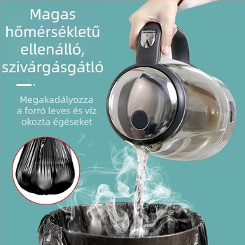 Nagy szemeteszsák, nagy, vastag, nem könnyen törhető háztartási hordozható konyhai táska, kereskedelmi mellény, műanyag zacskó, egy tétel