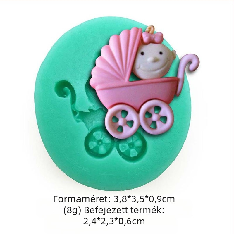 Virágos tündérnyúl maci baba szilikon forma barkácsolás kézzel készített fondant torta dekorációs forma