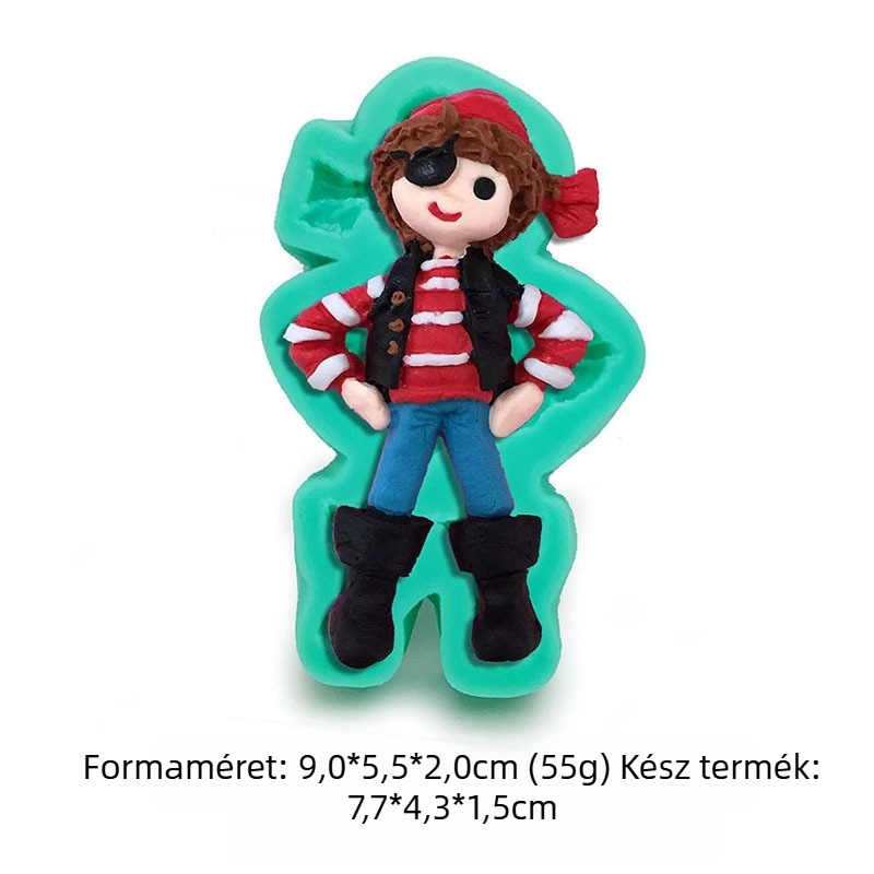 Virágos tündérnyúl maci baba szilikon forma barkácsolás kézzel készített fondant torta dekorációs forma