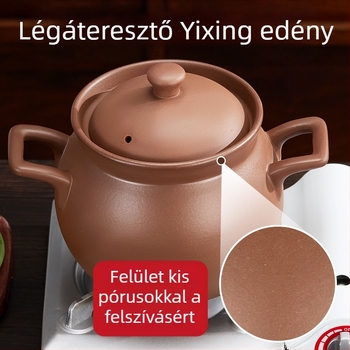 Kangyashun lila homokozó, nyílt lángú, magas hőmérsékletnek ellenálló, mázatlan edény, gáztűzhely, speciális háztartási leveses edény 3-4 fő részére