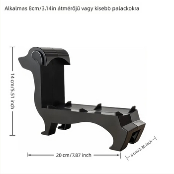 Határokon átnyúló új kreatív vörösboros palacktartó Wachshund kutya palacktartó bortartó vörösboros állvány asztali dekorációk