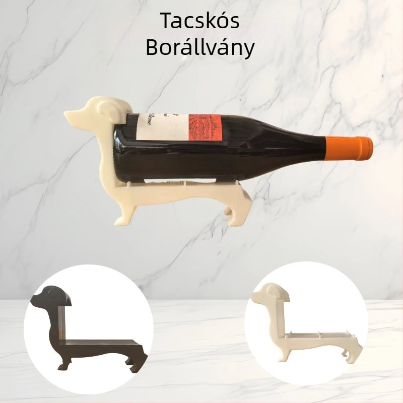 Határokon átnyúló új kreatív vörösboros palacktartó Wachshund kutya palacktartó bortartó vörösboros állvány asztali dekorációk