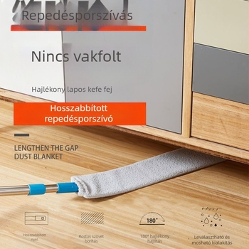 Ágy aljának tisztítóeszköze háztartási portalanító réstisztító új teleszkópos rúd ultravékony felmosó elektrosztatikus leválasztó