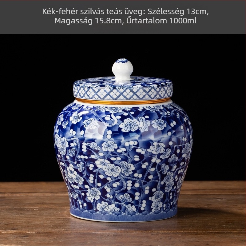 Butik alumínium teáskannák vintage kerámia kannák háztartási lezárt tárolódobozok nedvességálló Pu'er fehér tea lezárt dobozok nagykereskedelemben