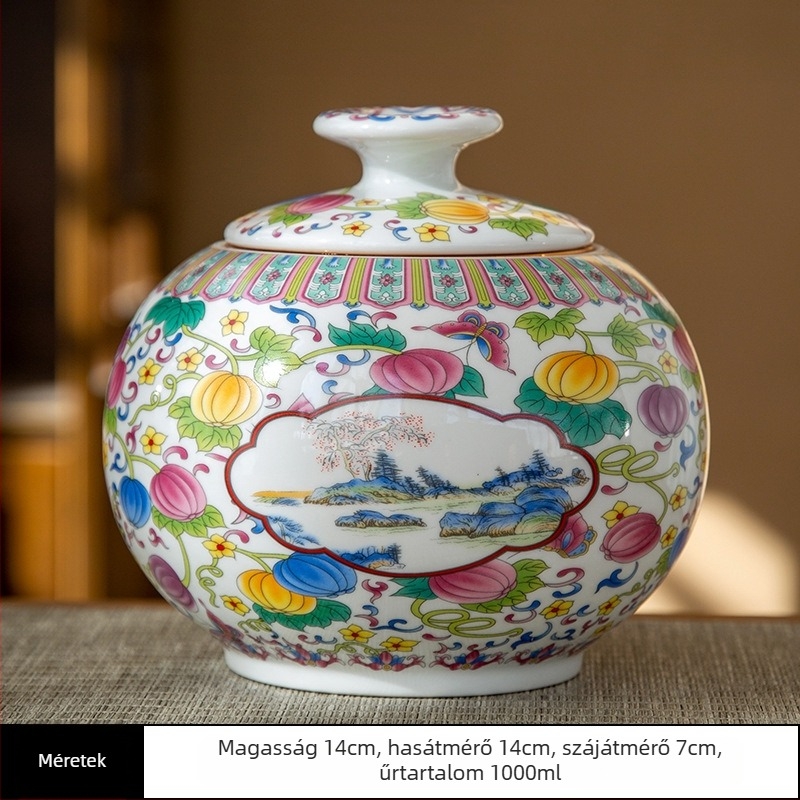 Butik alumínium teáskannák vintage kerámia kannák háztartási lezárt tárolódobozok nedvességálló Pu'er fehér tea lezárt dobozok nagykereskedelemben