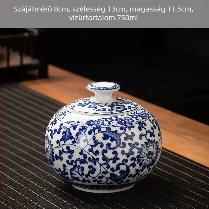 Butik alumínium teáskannák vintage kerámia kannák háztartási lezárt tárolódobozok nedvességálló Pu'er fehér tea lezárt dobozok nagykereskedelemben
