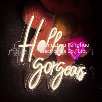 Egyedi akril led hangulatú szoba bolt dekoráció neon születésnapi javaslat világító reklám háttér tábla