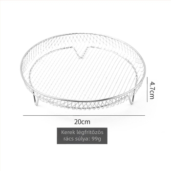 Nagykereskedelmi Grill Air Fryer Kerek Grill Pirítós Állvány Gőzölő Állvány 304 Rozsdamentes acél Dupla Rétegű Nyárs Állvány