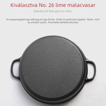 Öntöttvas serpenyő Vastagított öntöttvas serpenyő Vas serpenyő Indukciós tűzhely Speciális gáztűzhely Régimódi háztartási tapadásmentes serpenyőhöz alkalmas