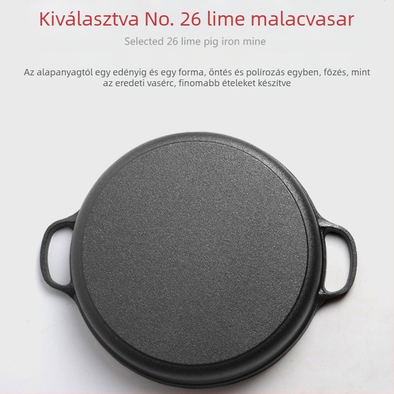 Öntöttvas serpenyő Vastagított öntöttvas serpenyő Vas serpenyő Indukciós tűzhely Speciális gáztűzhely Régimódi háztartási tapadásmentes serpenyőhöz alkalmas