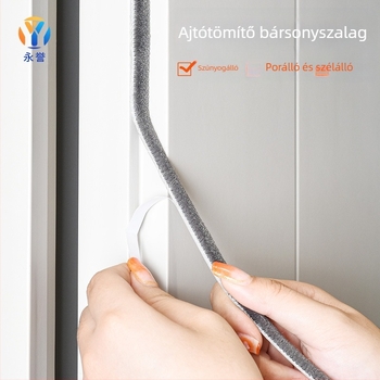Ajtó- és ablakrés-tömítőszalag gyapjúszalag alumíniumötvözet ablak-szélvédő szalag fa ajtórés szélálló öntapadó tömítőgyapjúszalag